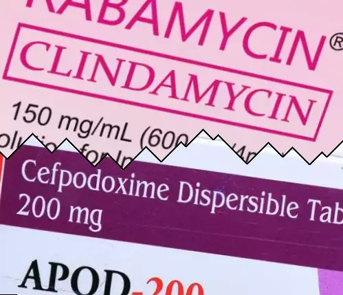 Clindamycin vs Cefpodoxim